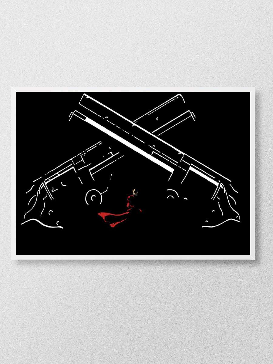 Trigun - Crossed Guns Anime Poster Çerçevesiz Yüksek Kalite Anime Duvar Poster