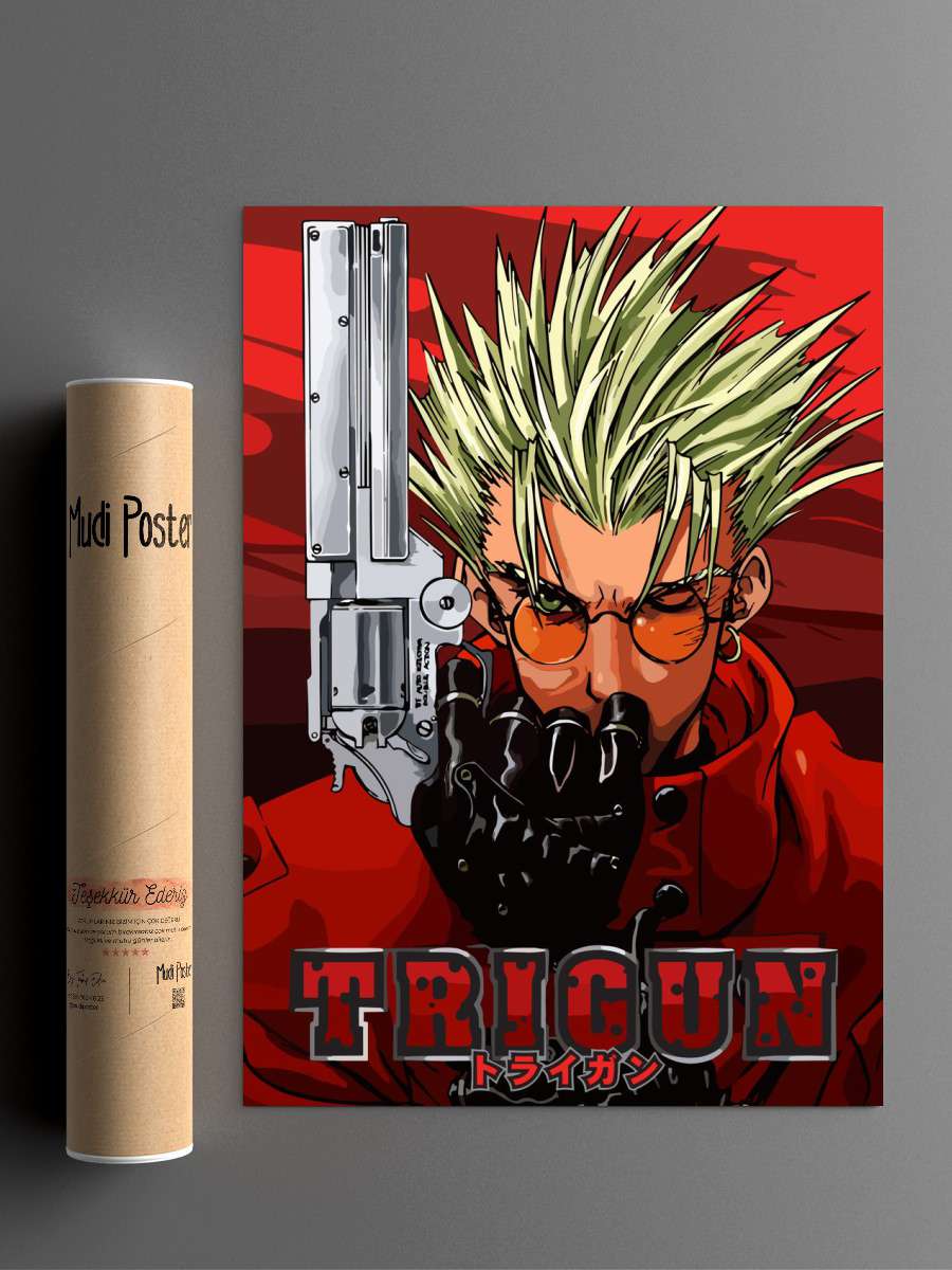 Trigun Anime Poster Çerçevesiz Yüksek Kalite Anime Duvar Poster