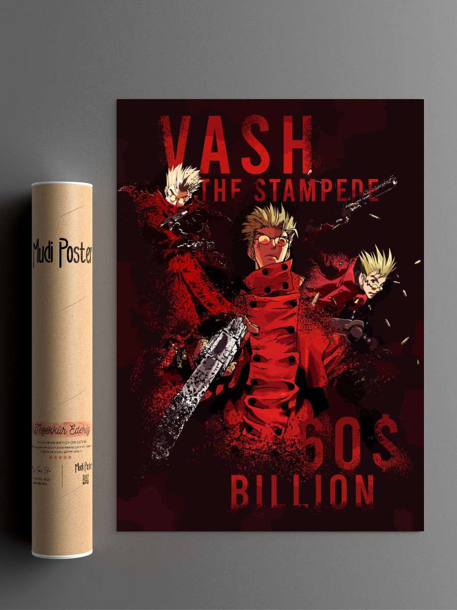 Trigun Anime Poster Çerçevesiz Yüksek Kalite Anime Duvar Poster