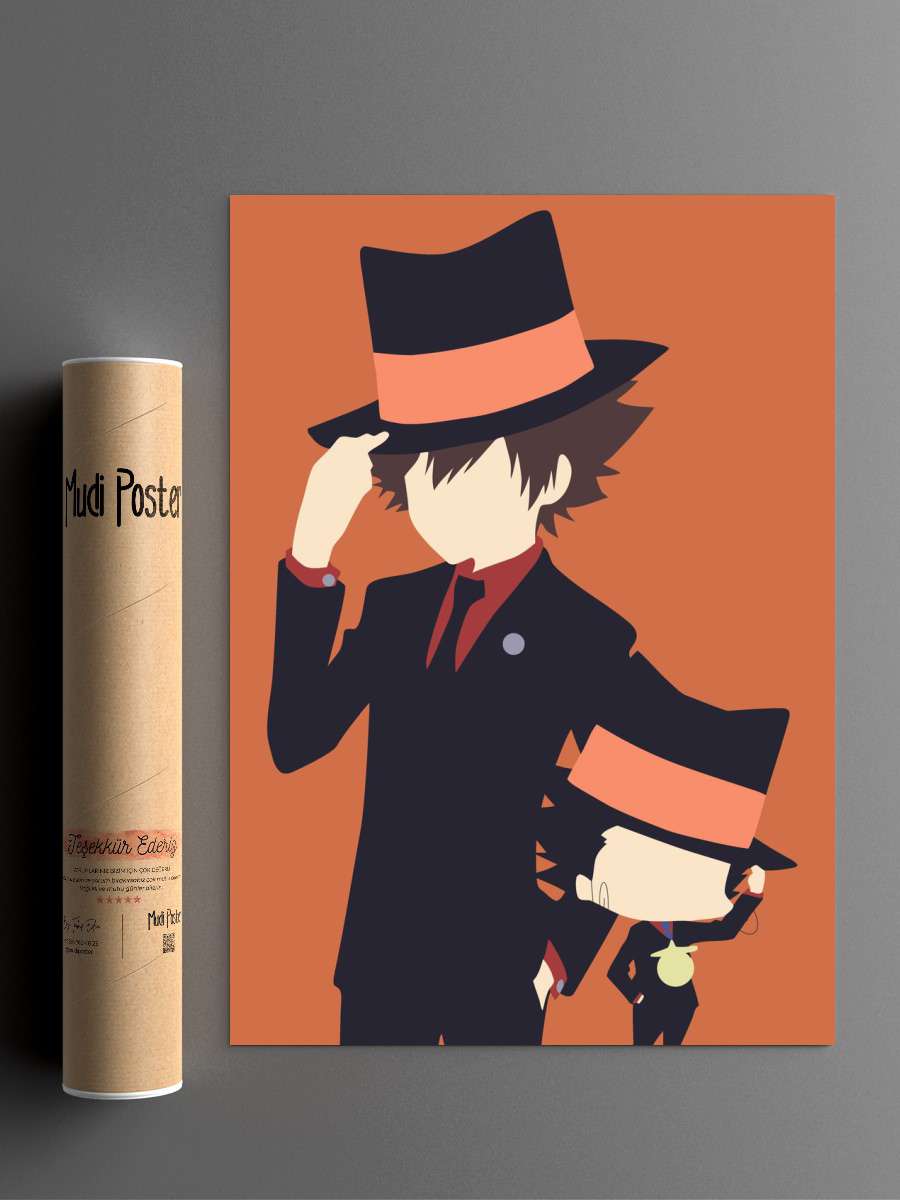 Tsuna and reborn Anime Poster Çerçevesiz Yüksek Kalite Anime Duvar Poster