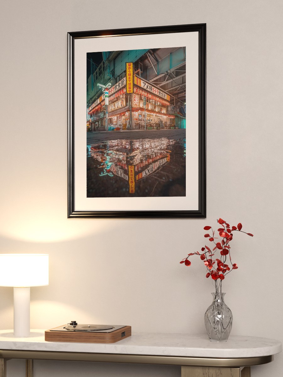Ueno market  Anime Poster Çerçevesiz Yüksek Kalite Anime Duvar Poster