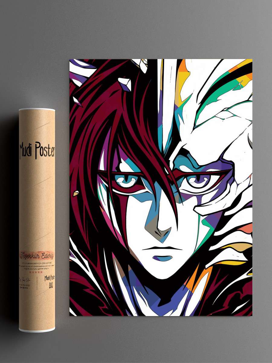Ulquiorra Wpap Pop Art Anime Poster Çerçevesiz Yüksek Kalite Anime Duvar Poster