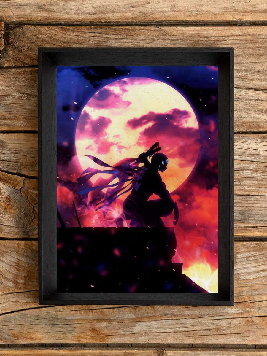 Uzui Tengen Demon Slayer Anime Poster Çerçevesiz Yüksek Kalite Anime Duvar Poster