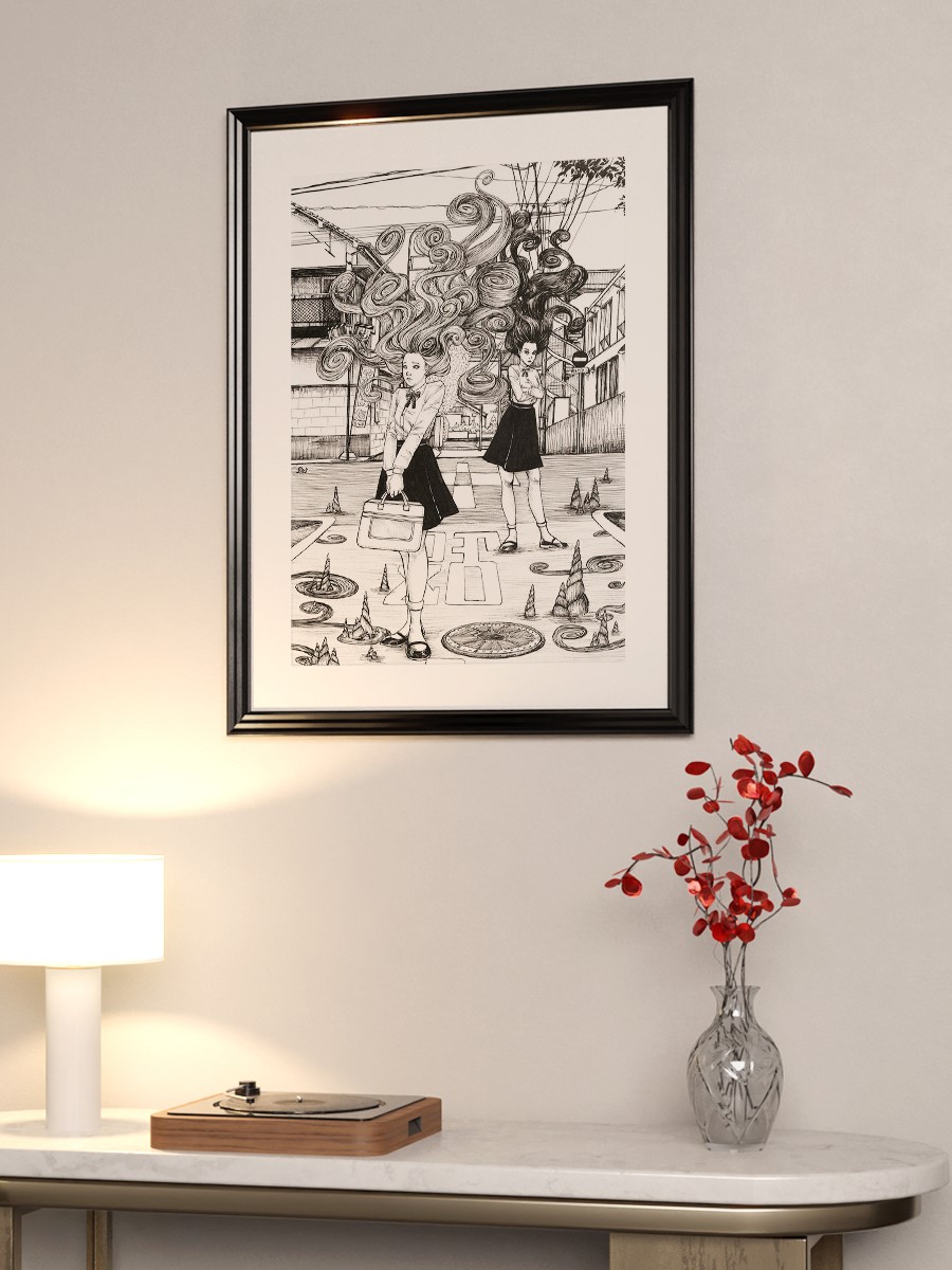 Uzumaki Medusa cover Anime Poster Çerçevesiz Yüksek Kalite Anime Duvar Poster