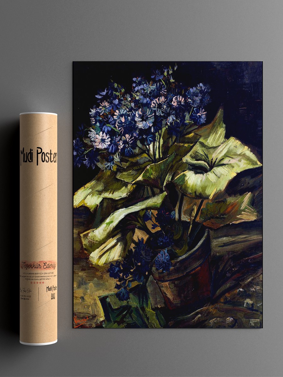 Van Gogh Cineraria  Tablo Sanatsal Ünlü Ressam Poster Çerçevesiz Yüksek Kalite Poster