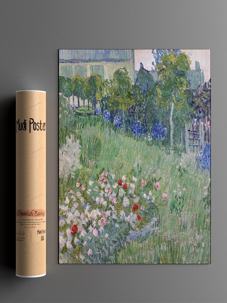 Van Gogh Daubigny Garden Tablo Sanatsal Ünlü Ressam Poster Çerçevesiz Yüksek Kalite Poster
