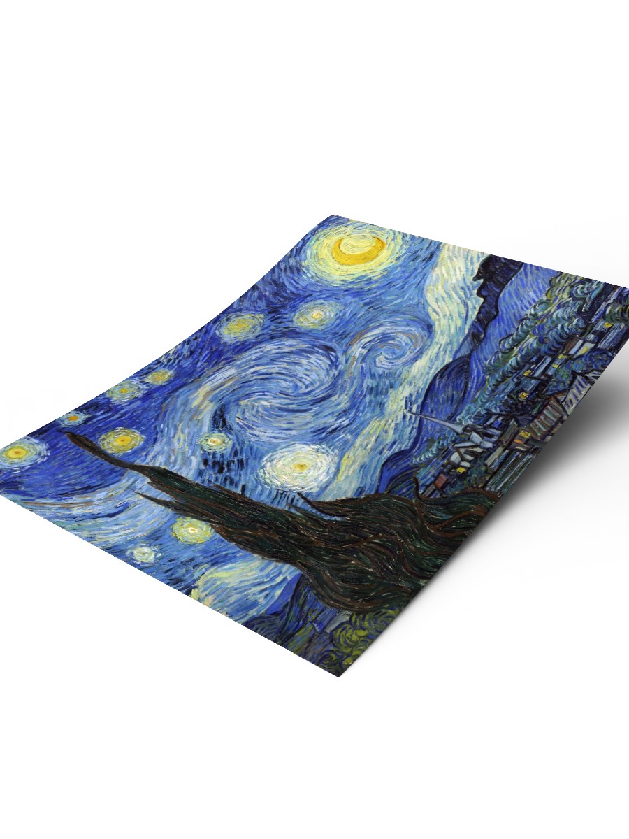Van Gogh Starry Night Tablo Sanatsal Ünlü Ressam Poster Çerçevesiz Yüksek Kalite Poster