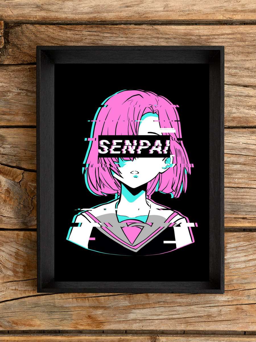 Vaporwave Anime Girl Anime Poster Çerçevesiz Yüksek Kalite Anime Duvar Poster