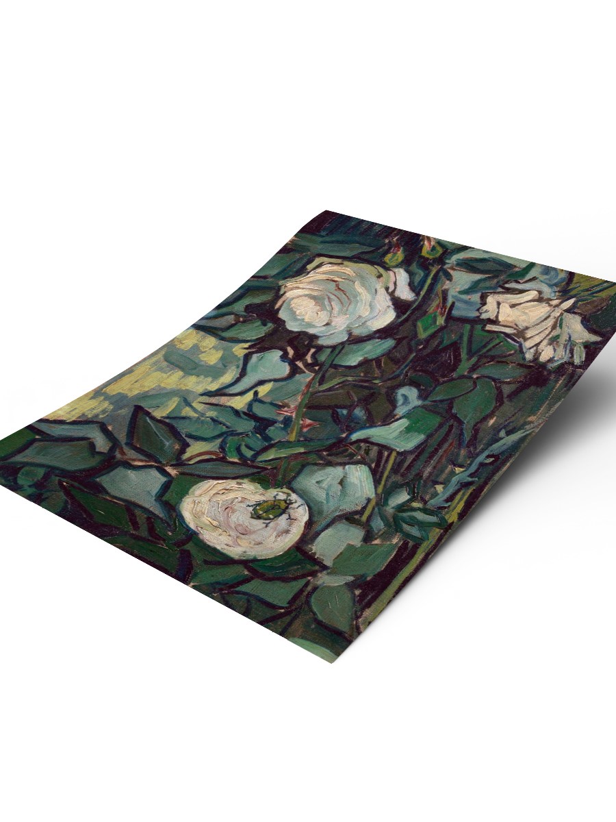 Vincent van Gogh Roses Tablo Sanatsal Ünlü Ressam Poster Çerçevesiz Yüksek Kalite Poster