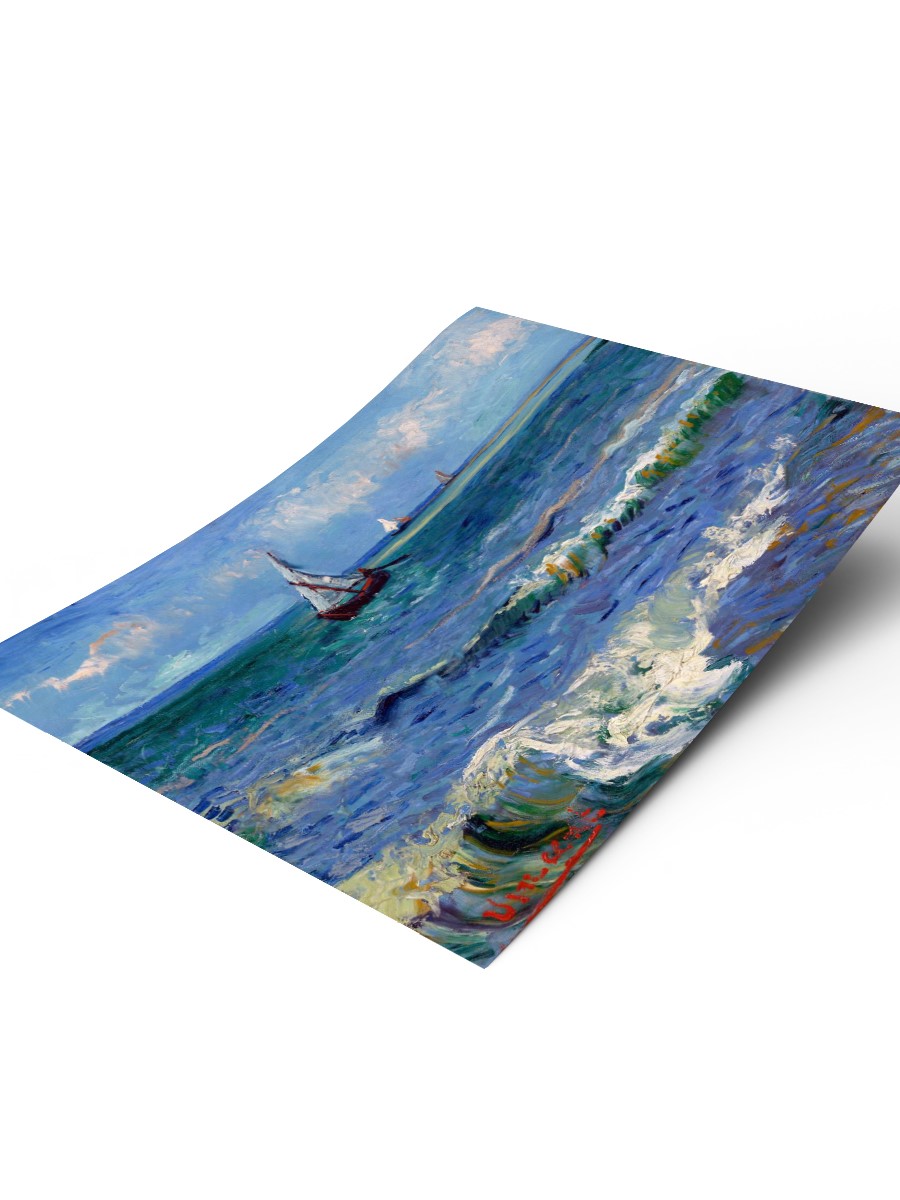 Vincent van Gogh Seascape Tablo Sanatsal Ünlü Ressam Poster Çerçevesiz Yüksek Kalite Poster