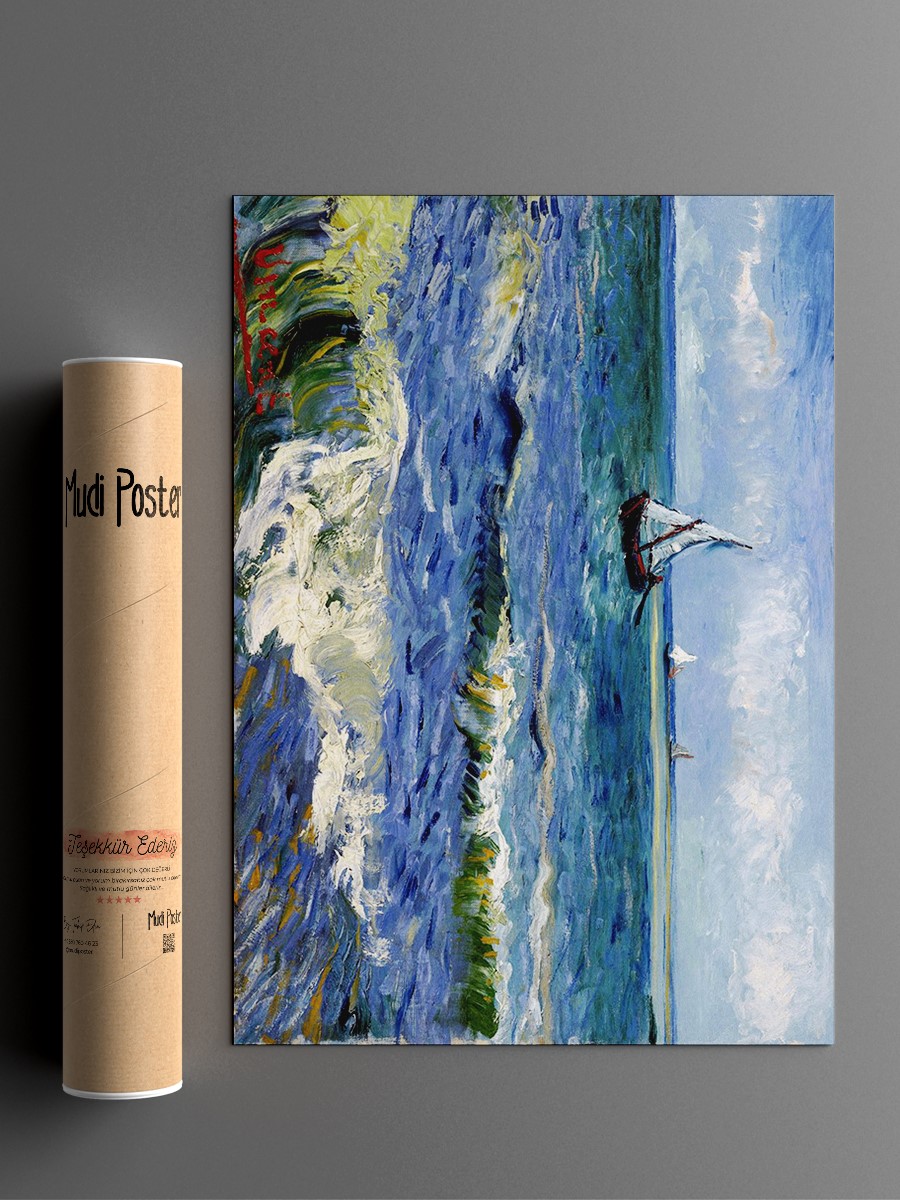 Vincent van Gogh Seascape Tablo Sanatsal Ünlü Ressam Poster Çerçevesiz Yüksek Kalite Poster