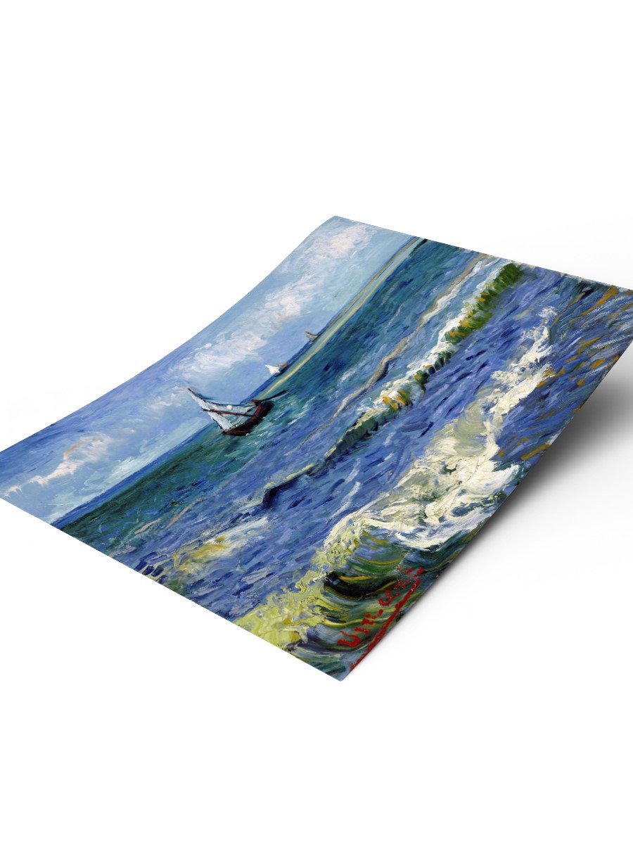 Vincent van Gogh Seascape Tablo Sanatsal Ünlü Ressam Poster Çerçevesiz Yüksek Kalite Poster