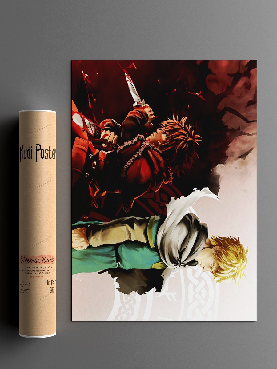 Vinland Saga Anime Anime Poster Çerçevesiz Yüksek Kalite Anime Duvar Poster