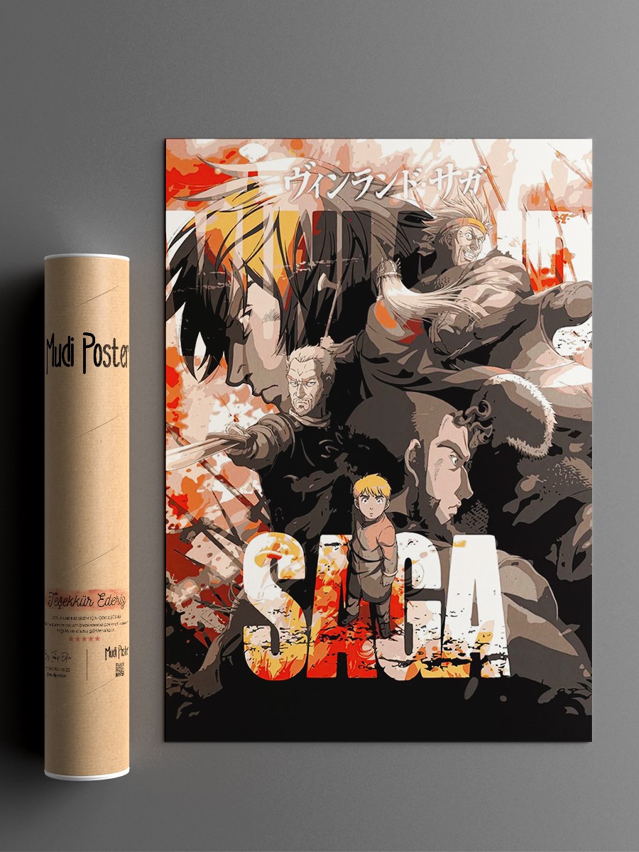 Vinland Saga Anime Poster Çerçevesiz Yüksek Kalite Anime Duvar Poster