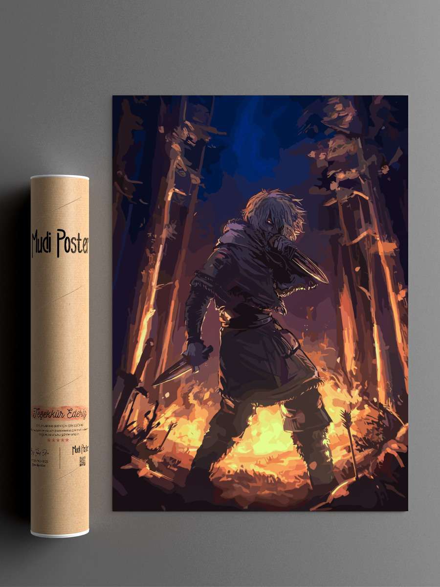 Vinland Saga Anime Poster Çerçevesiz Yüksek Kalite Anime Duvar Poster