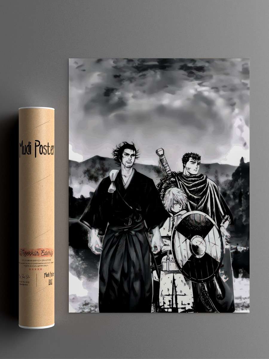 vinland saga Anime Poster Çerçevesiz Yüksek Kalite Anime Duvar Poster
