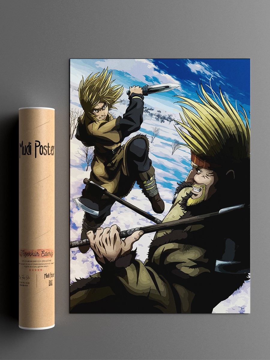 Vinland saga Anime Poster Çerçevesiz Yüksek Kalite Anime Duvar Poster