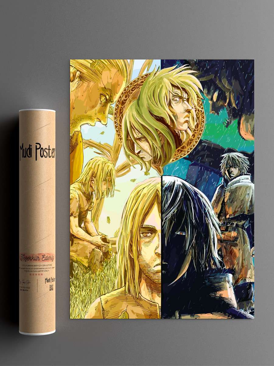 Vinlandsaga Anime Poster Çerçevesiz Yüksek Kalite Anime Duvar Poster