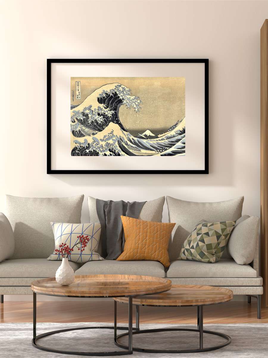 Vintage Wave of kanagawa Anime Poster Çerçevesiz Yüksek Kalite Anime Duvar Poster