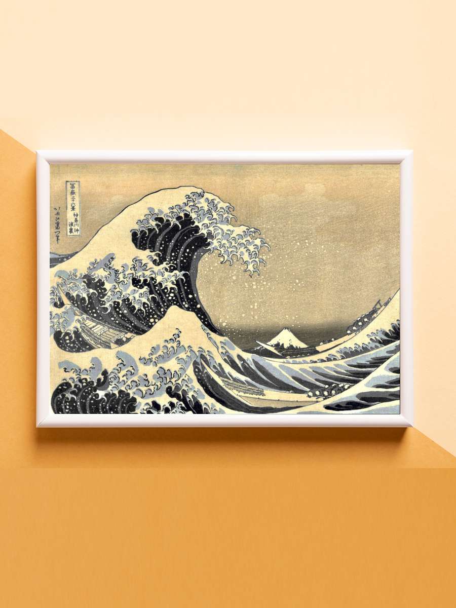 Vintage Wave of kanagawa Anime Poster Çerçevesiz Yüksek Kalite Anime Duvar Poster