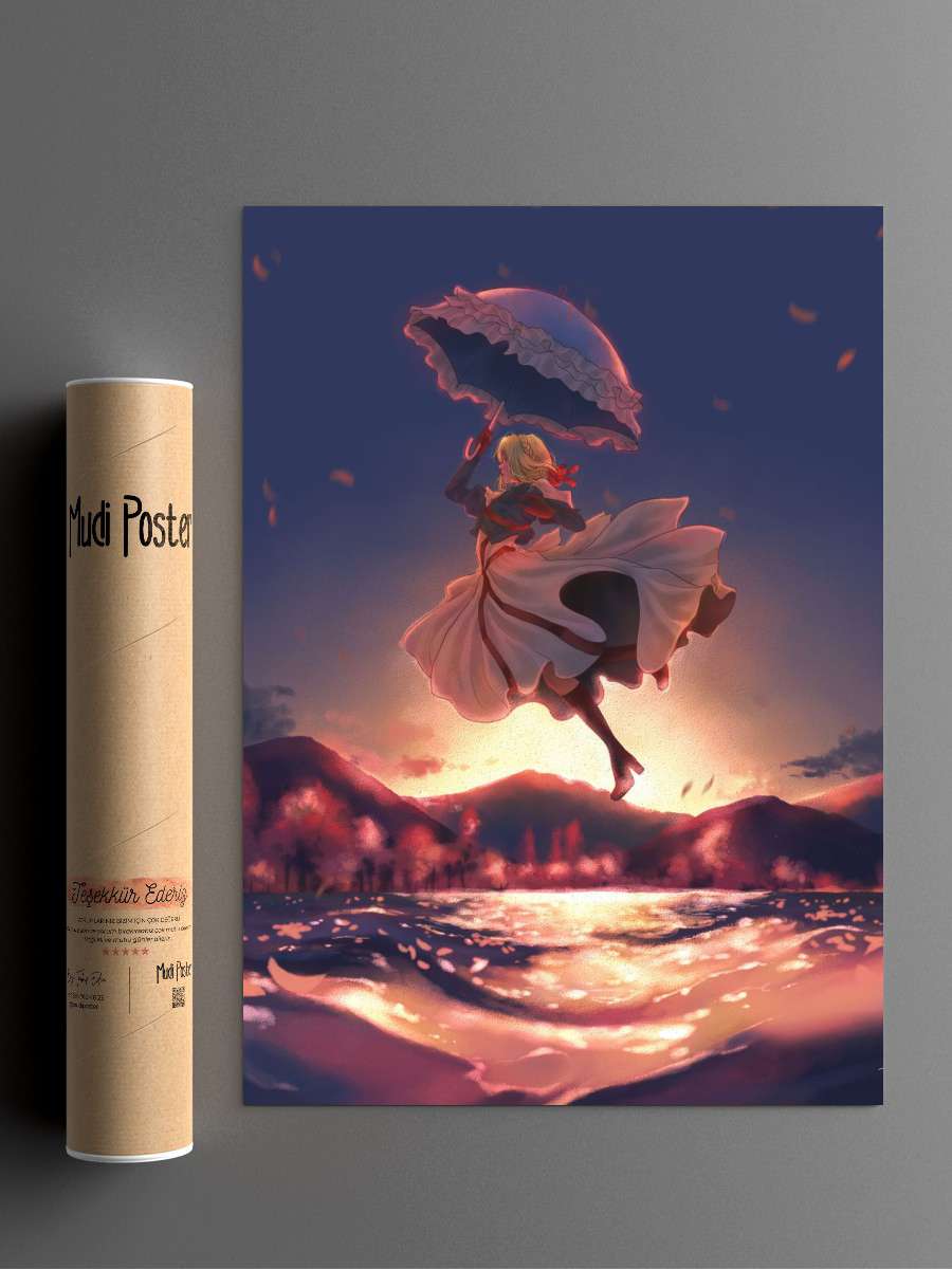Violet Evergarden Anime Poster Çerçevesiz Yüksek Kalite Anime Duvar Poster