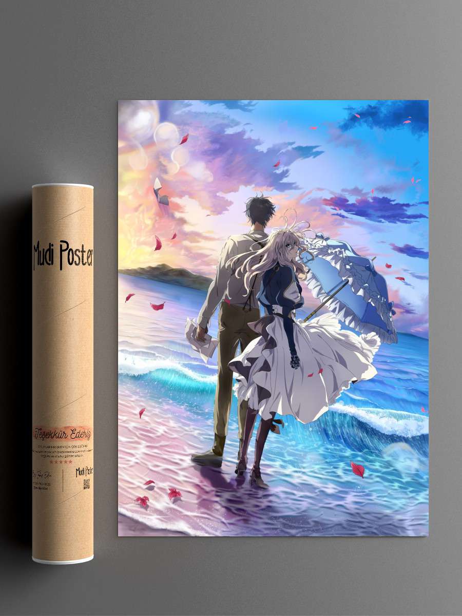Violet Evergarden Anime Poster Çerçevesiz Yüksek Kalite Anime Duvar Poster