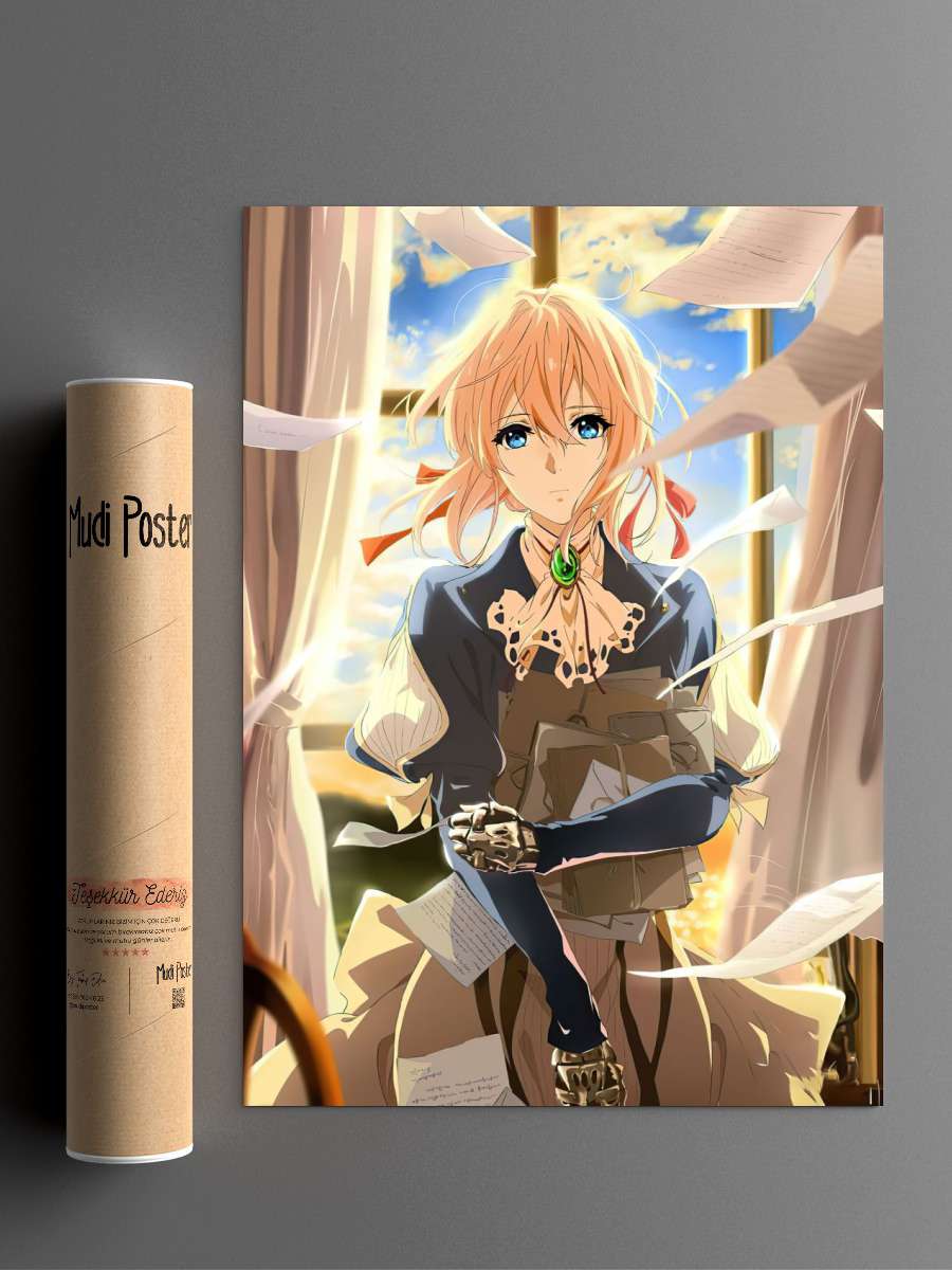 Violet Evergarden Anime Poster Çerçevesiz Yüksek Kalite Anime Duvar Poster