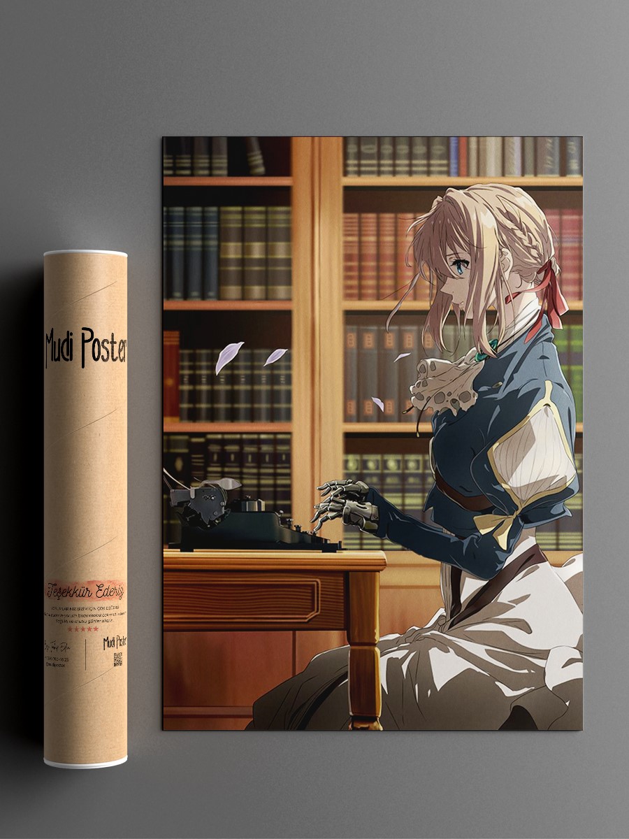 Violet Evergarden Anime Poster Çerçevesiz Yüksek Kalite Anime Duvar Poster