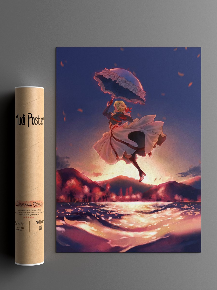 Violet Evergarden Anime Poster Çerçevesiz Yüksek Kalite Anime Duvar Poster