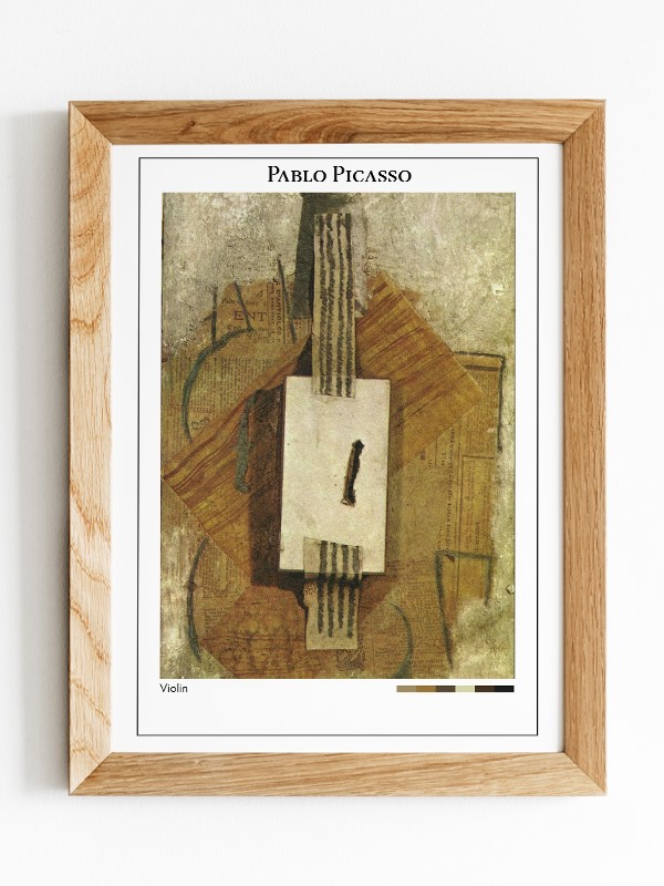 Pablo Picasso Violin Poster