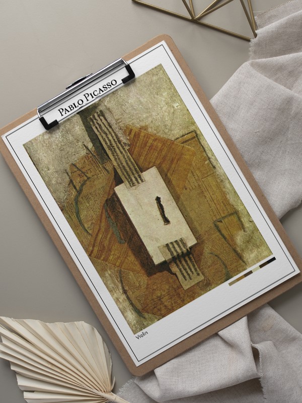 Pablo Picasso Violin Poster