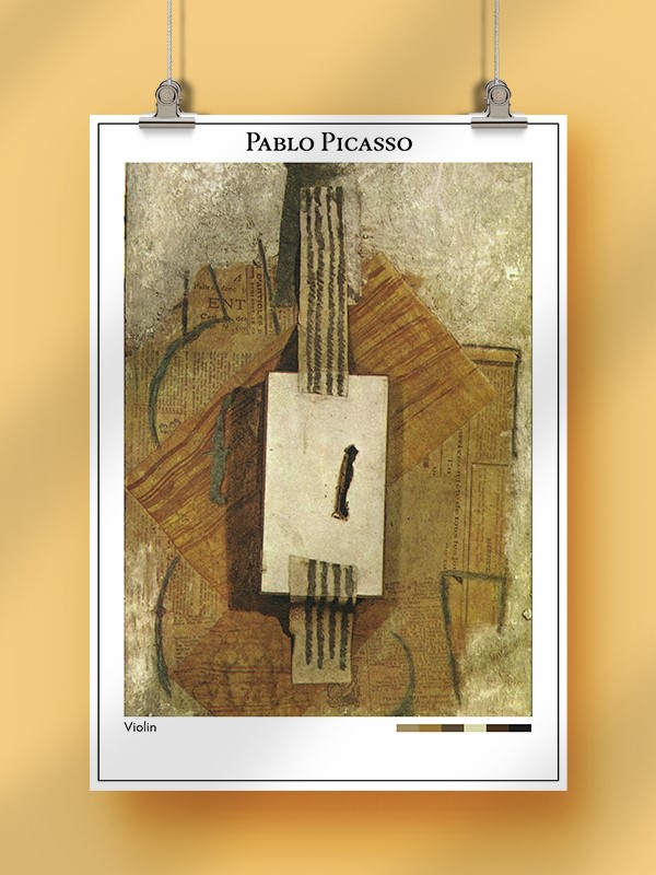Pablo Picasso Violin Poster