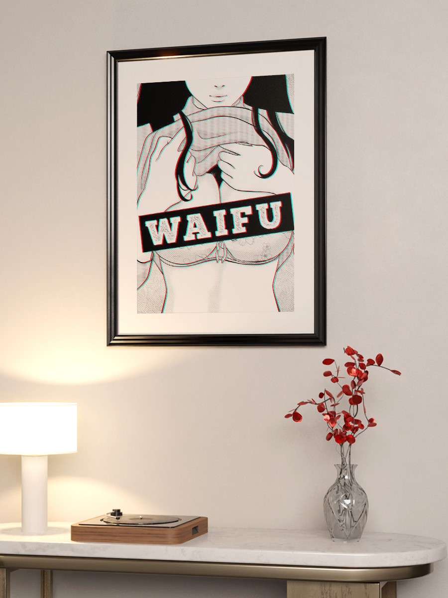Waifu Material Anime Poster Çerçevesiz Yüksek Kalite Anime Duvar Poster