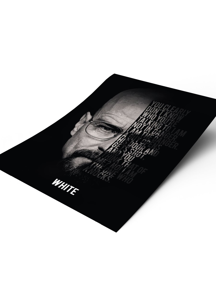 Walter White Breaking Bad Poster, Çerçevesiz Tv Film Poster