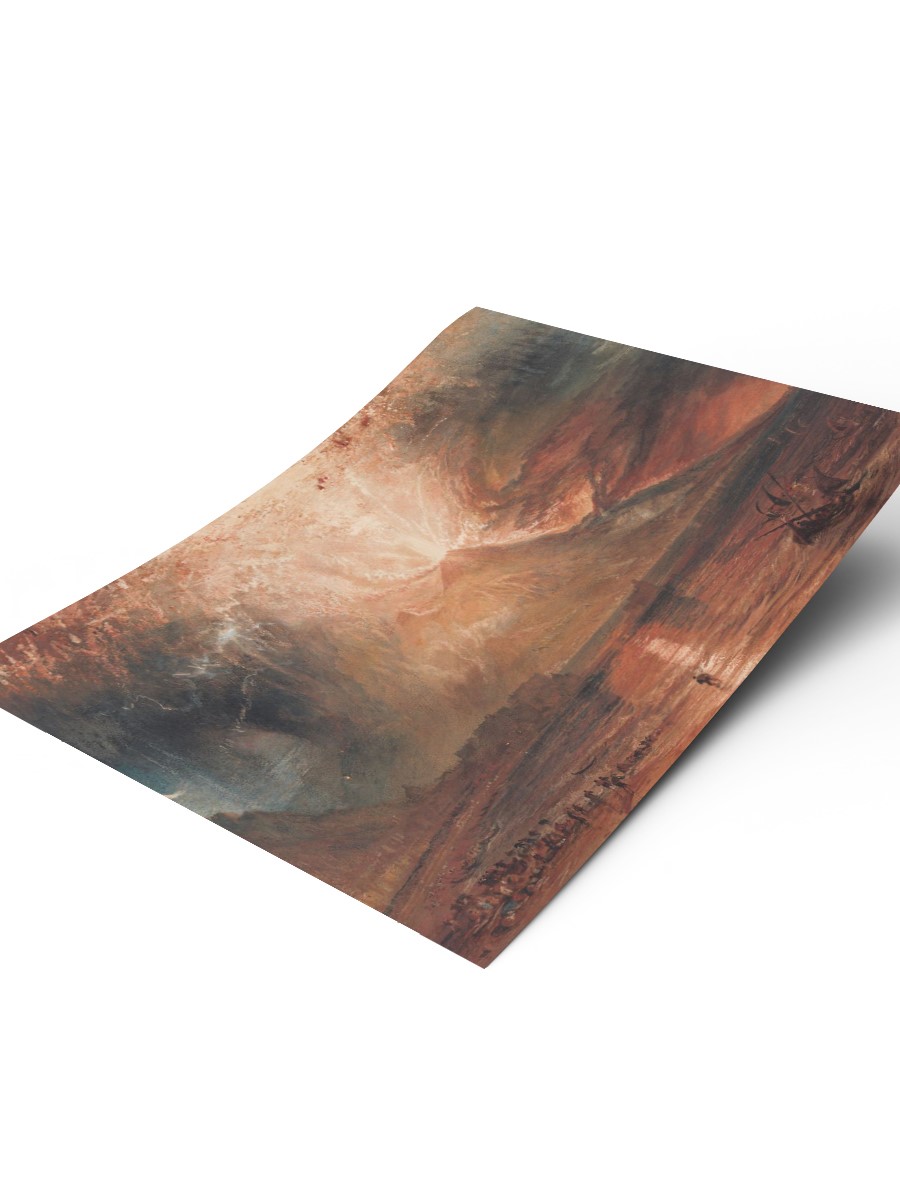 William Turner Vesuvius Tablo Sanatsal Ünlü Ressam Poster Çerçevesiz Yüksek Kalite Poster