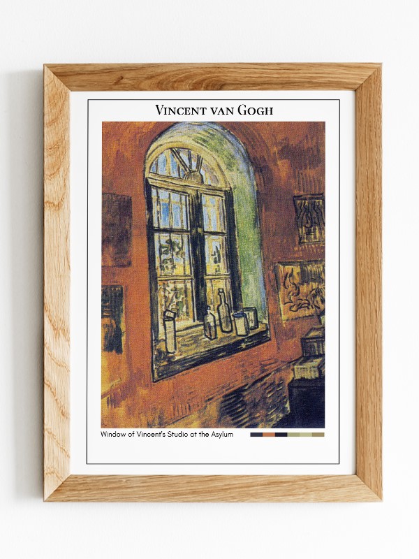Vincent van Gogh Window of Vincent's Studio at the Asylum Poster