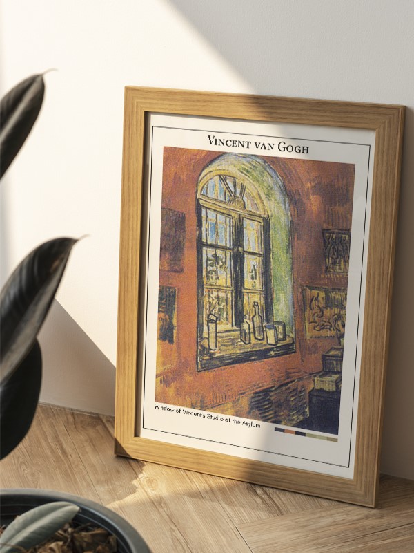 Vincent van Gogh Window of Vincent's Studio at the Asylum Poster