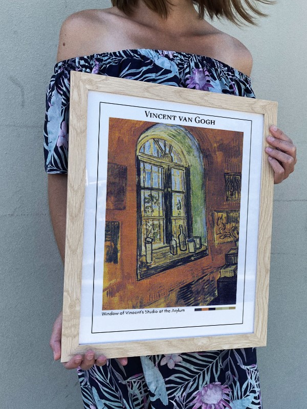 Vincent van Gogh Window of Vincent's Studio at the Asylum Poster