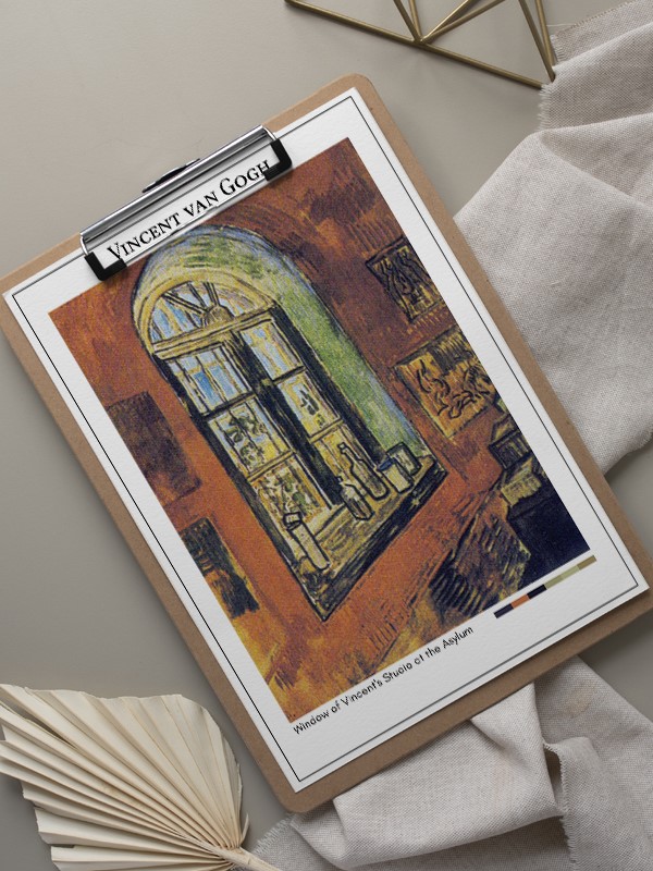 Vincent van Gogh Window of Vincent's Studio at the Asylum Poster