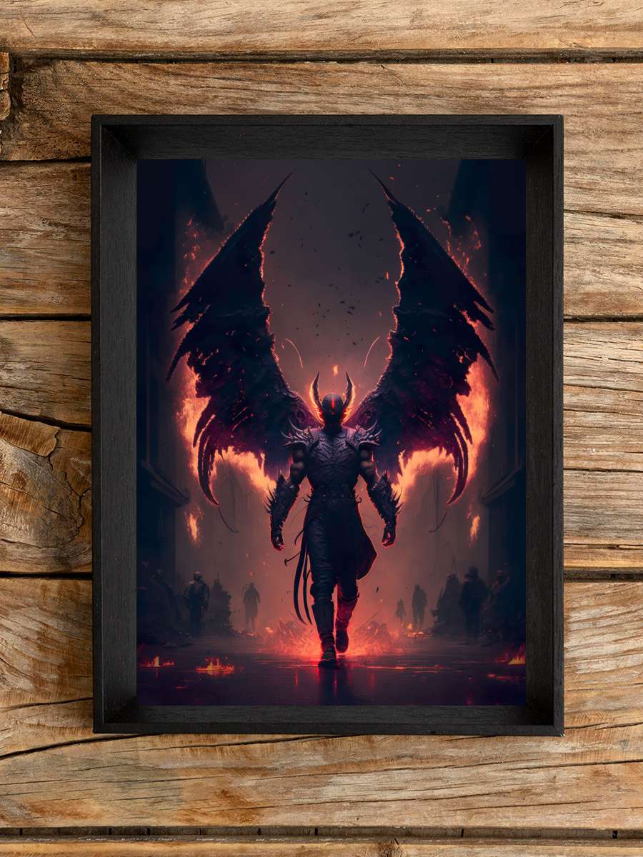 Winged Demon Anime Poster Çerçevesiz Yüksek Kalite Anime Duvar Poster