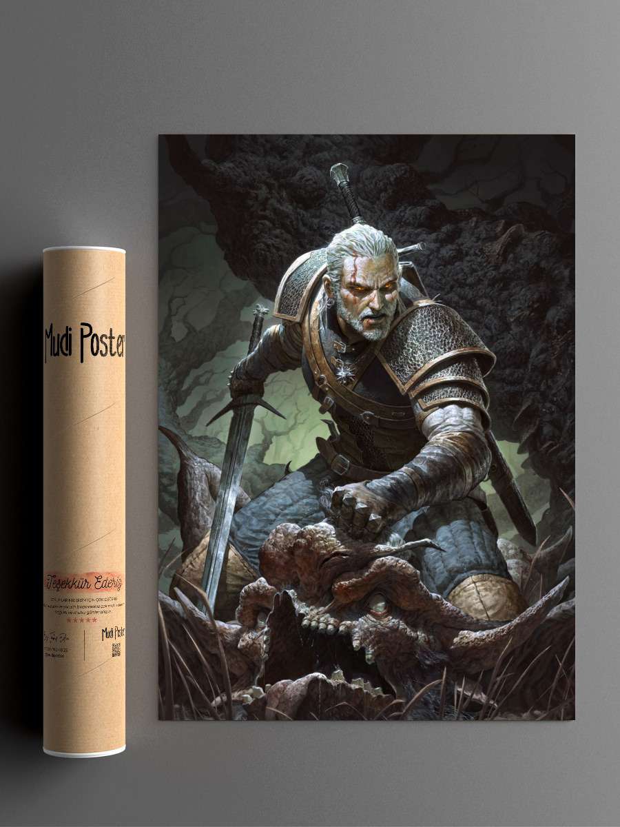 Witcher on the Hunt Anime Poster Çerçevesiz Yüksek Kalite Anime Duvar Poster
