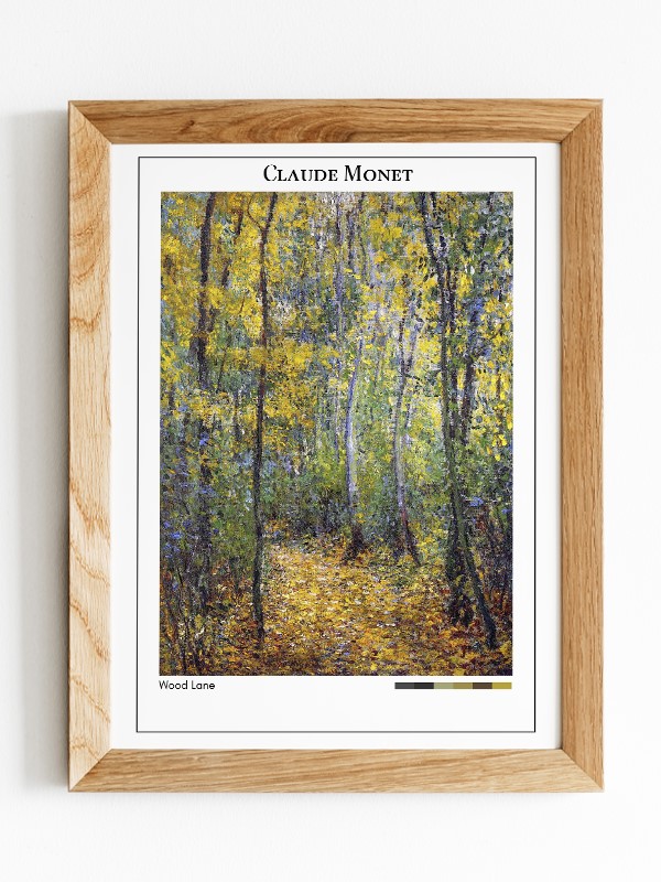 Claude Monet Wood Lane Poster