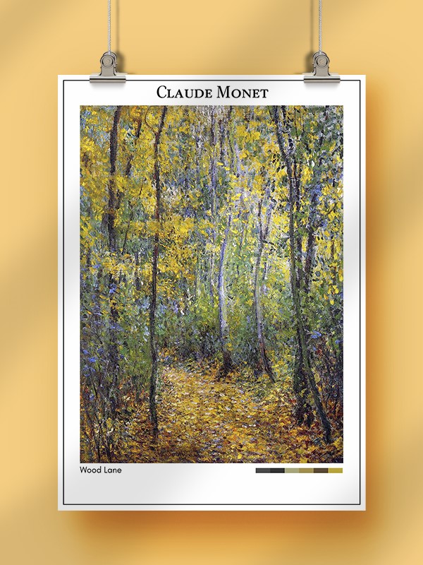 Claude Monet Wood Lane Poster