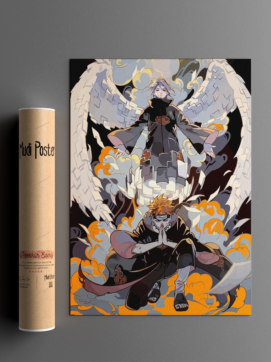 yahiko pain power Anime Poster Çerçevesiz Yüksek Kalite Anime Duvar Poster