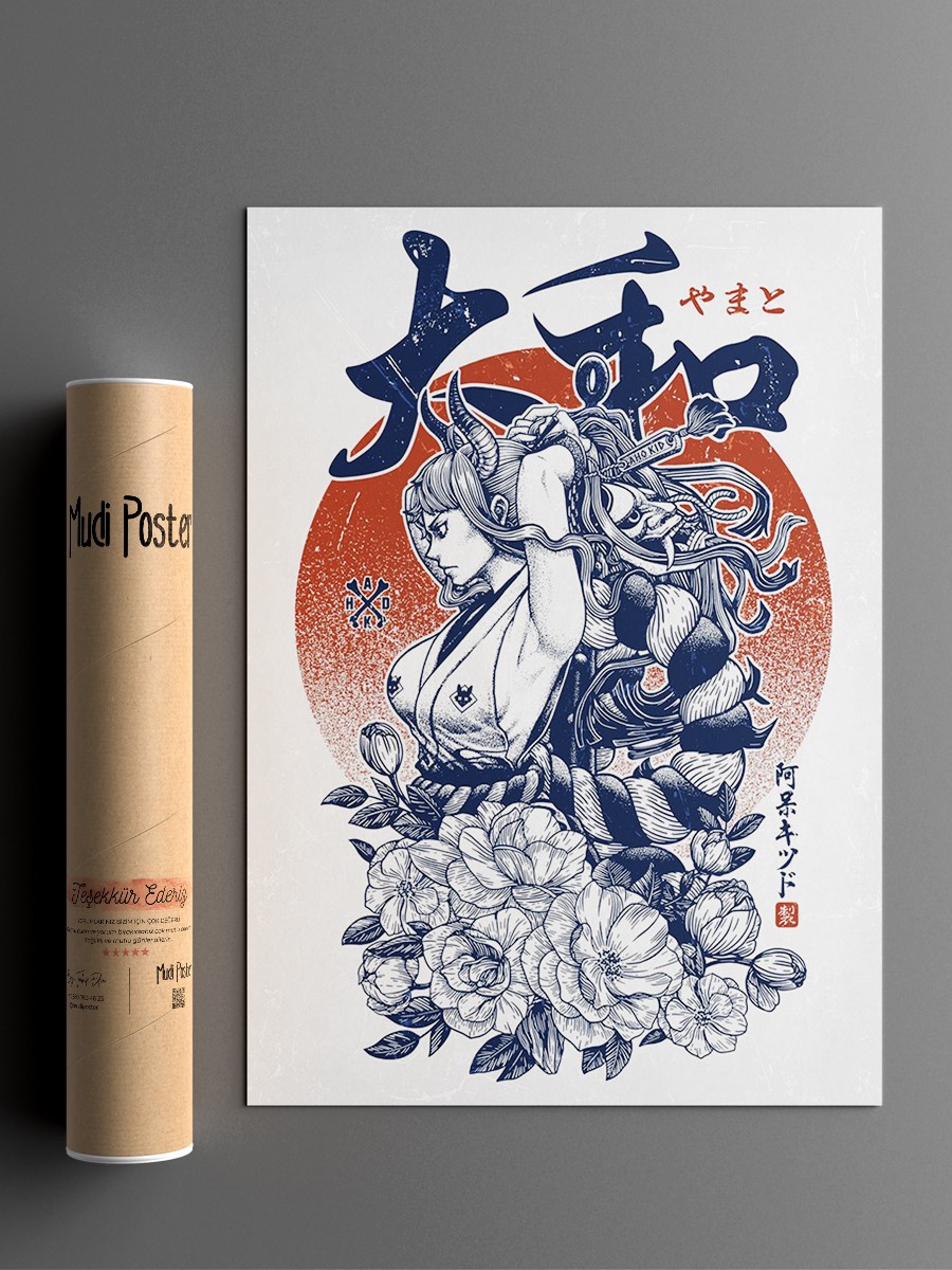 Yamato Tattoo Art Anime Poster Çerçevesiz Yüksek Kalite Anime Duvar Poster