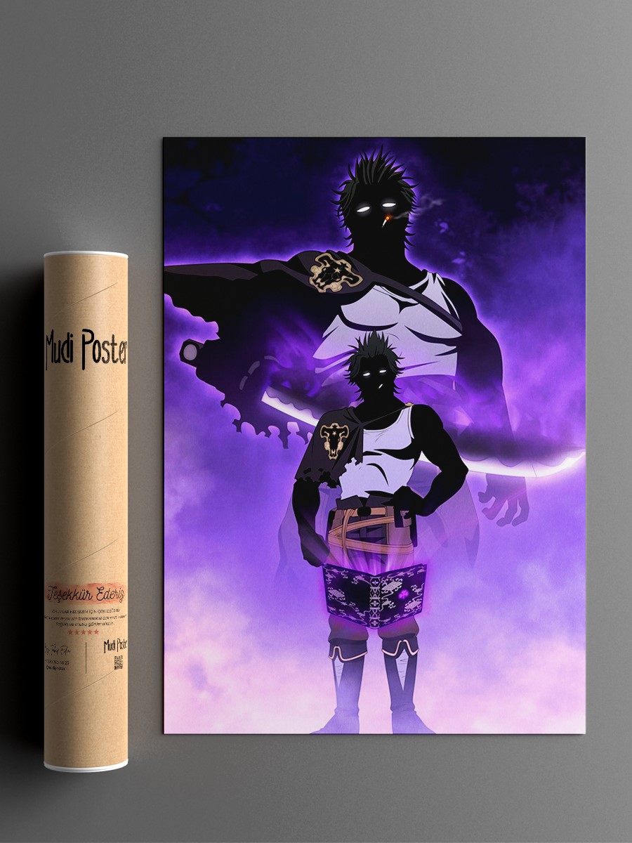 Yami Sukehiro Anime Poster Çerçevesiz Yüksek Kalite Anime Duvar Poster