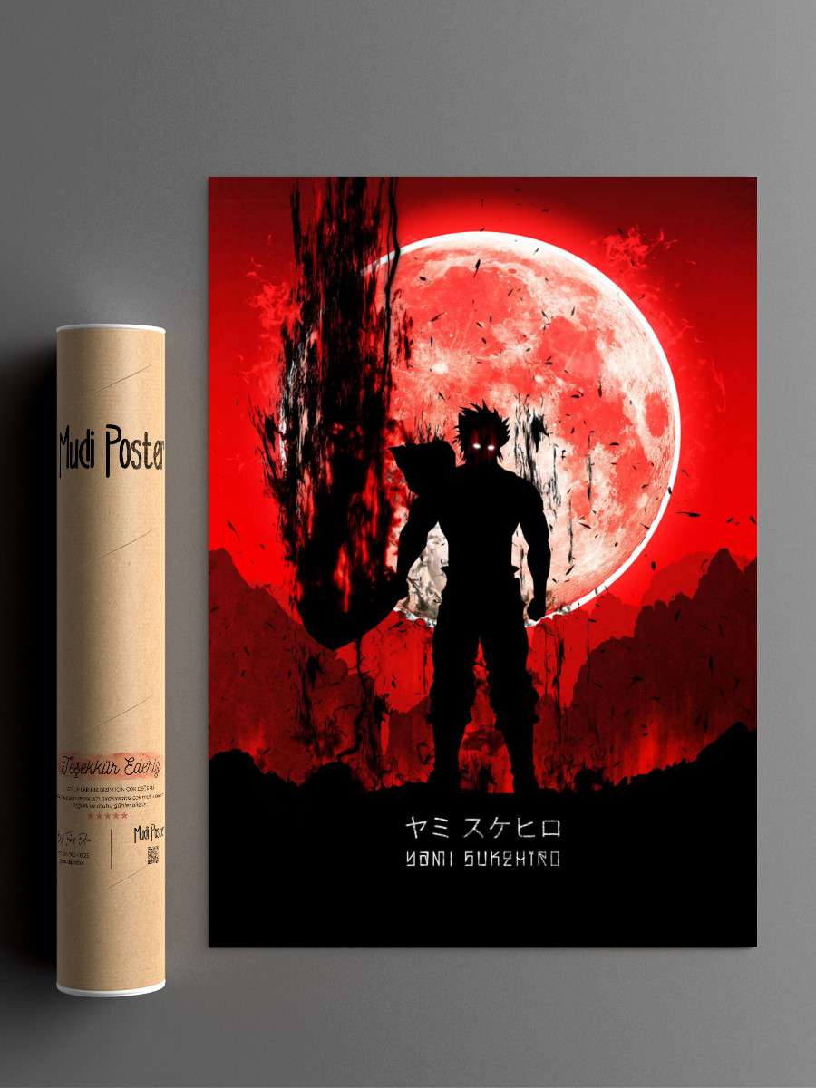 Yami Sukehiro Anime Poster Çerçevesiz Yüksek Kalite Anime Duvar Poster