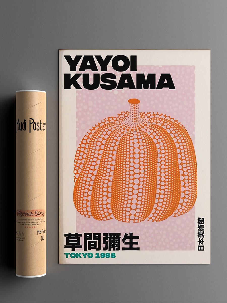Yayoi Kusama Pumpkin Art P Anime Poster Çerçevesiz Yüksek Kalite Anime Duvar Poster