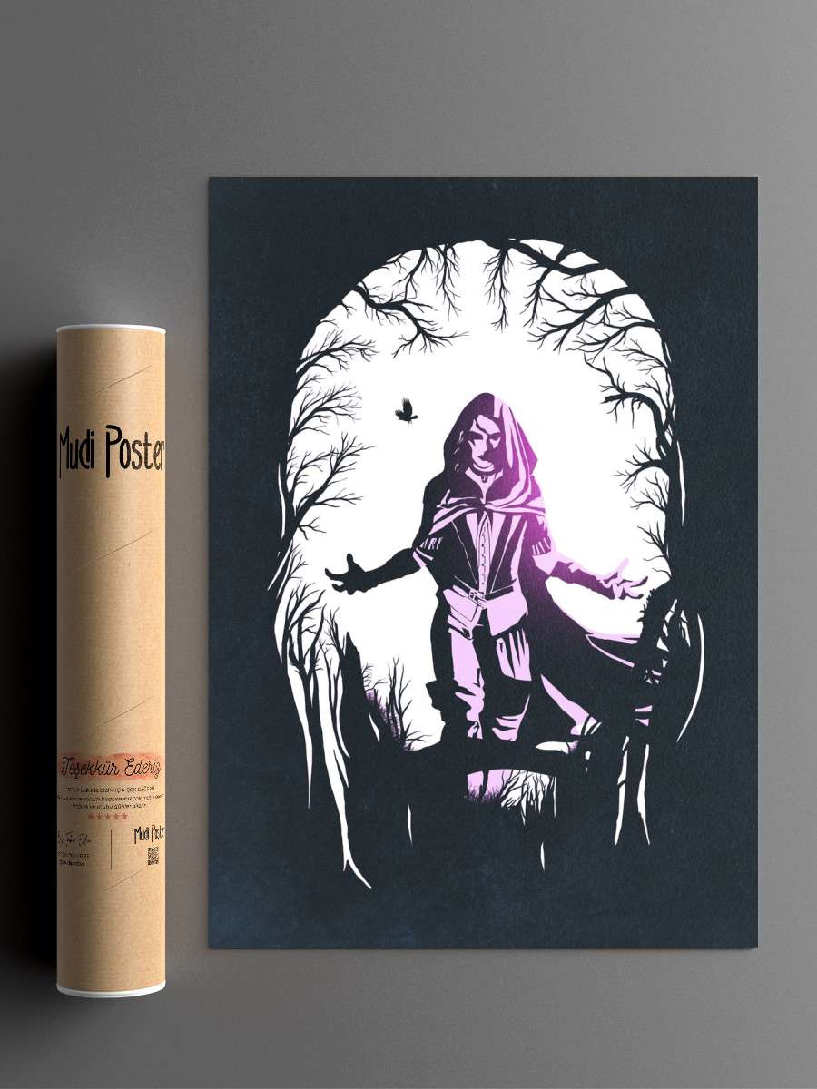 Yennefer Anime Poster Çerçevesiz Yüksek Kalite Anime Duvar Poster