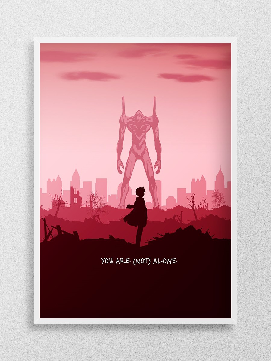 You Are Not Alone Anime Poster Çerçevesiz Yüksek Kalite Anime Duvar Poster